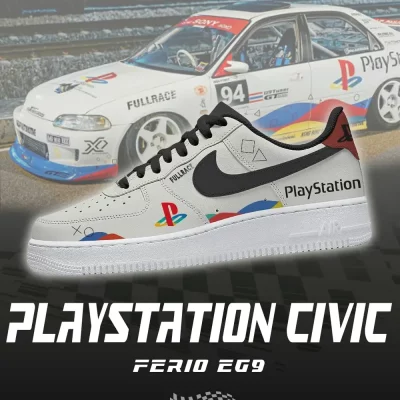 Playstation Civic EG9 Low Top Shoes - CarRacing shoes