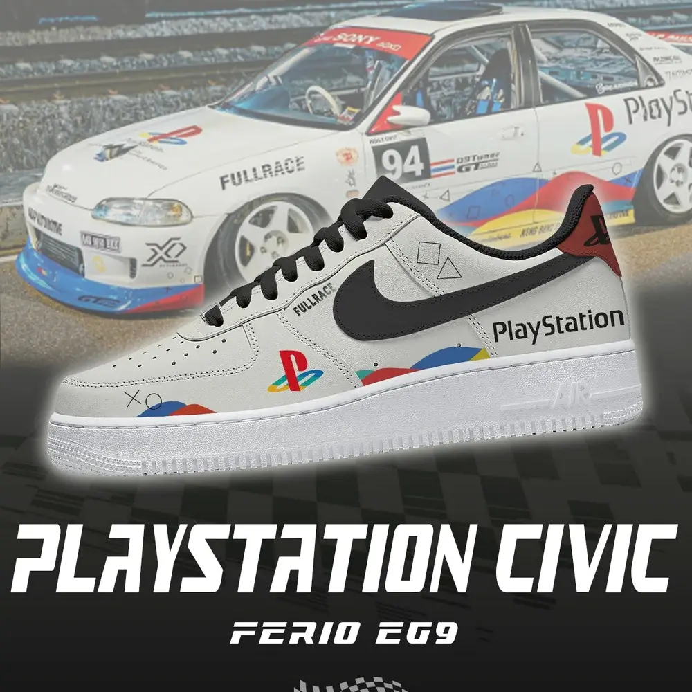 Playstation Civic EG9 Low Top Shoes - CarRacing shoes Playstation Civic EG9 Low Top Shoes - CarRacing shoes