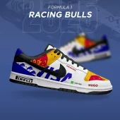Racing Bulls 2025 Season of F1 Air Jordan 1 Low - CarRacing shoes