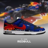 Redbull F1 New Season Air Jordan 1 Low - CarRacing shoes