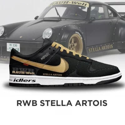 RWB Stella Artois Car Racing Special Air Jordan 1 Low - CarRacing shoes