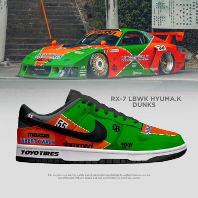 RX-7 Hyuma.K Liberty Walk Dunk Shoes - CarRacing shoes