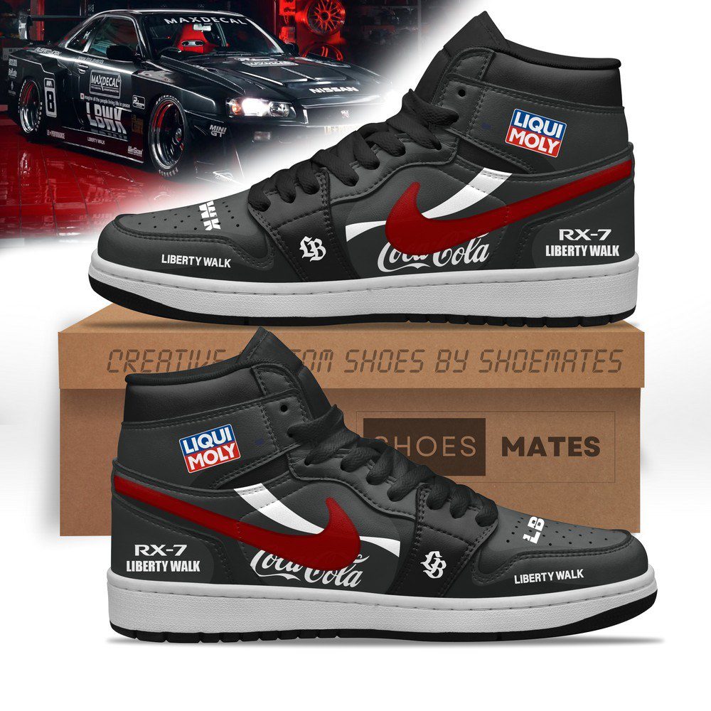 RX-7 Liberty Walk AJ1 High Top Shoes - CarRacing shoes RX-7 Liberty Walk AJ1 High Top Shoes - CarRacing shoes