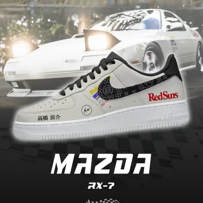Ryosuke Takahashis RX-7 V.1 Initial D Low Top Shoes - CarRacing shoes