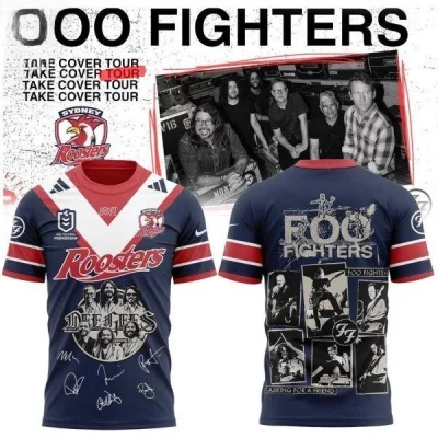 Brisbane Broncos NRL x Foo Fighters 2026 Tour Jersey
