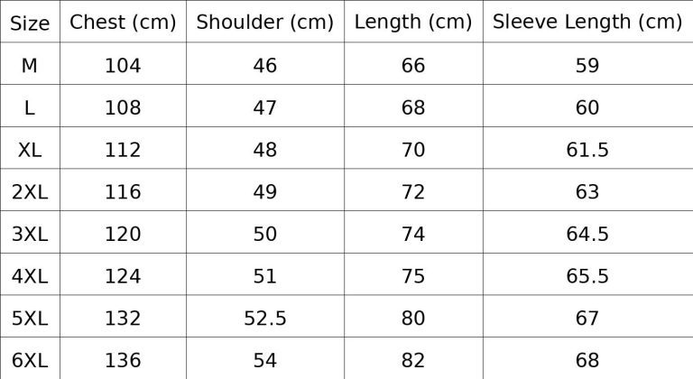 Size Chart (1) - demo10