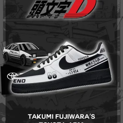 Takumi Fujiwara AE86 V.2 Initial D Low Top Shoes - CarRacing shoes