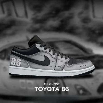 Toyota 86 Initial D Special Air Jordan 1 Low - CarRacing shoes