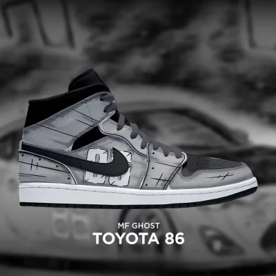 Toyota 86 Initial D Special High Top Shoes - CarRacing shoes