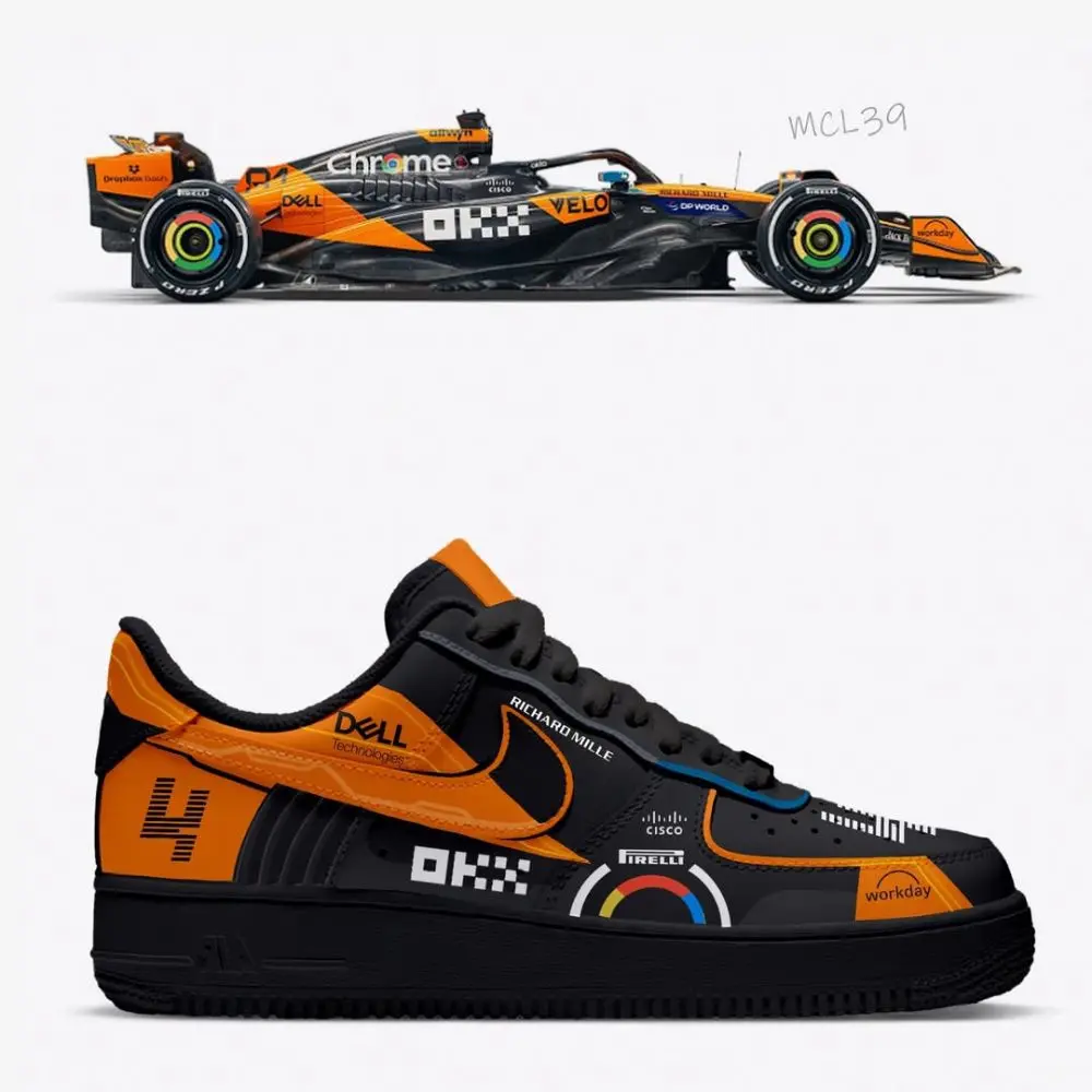 Velocity MCL Orange Formula 1 New Edition Low Top Shoes - CarRacing shoes Velocity MCL Orange Formula 1 New Edition Low Top Shoes - CarRacing shoes