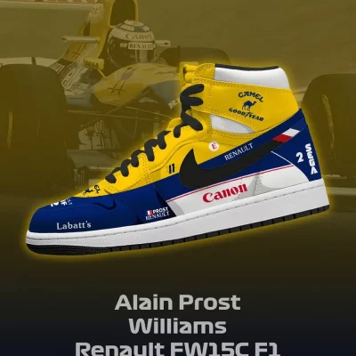 Williams FW15C F.1 V.1 High Top Shoes - CarRacing shoes