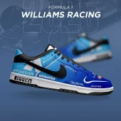 Williams Racing 2025 Season of F1 Air Jordan 1 Low - CarRacing shoes