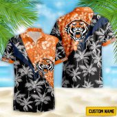 NRL Wests Tigers Custom Name Flower Mix team color Hawaiian Shirt