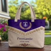 Fremantle Dockers AFL Custom name Quilted Tote Bag v2