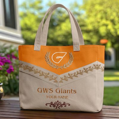 GWS Giants AFL Custom name Quilted Tote Bag v2