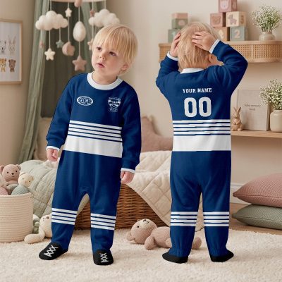 Geelong Cats AFL Personalized Children's Romper v1
