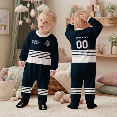 Carlton Blues AFL Personalized Children's Romper v1