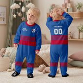 Western Bulldogs AFL Personalized Children's Romper v1