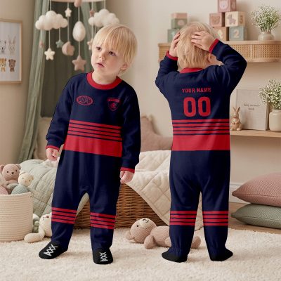Melbourne Demons AFL Personalized Children's Romper v1