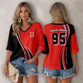 NRL St. George Illawarra Dragons Personalized Long Sleeves V-neck Shirt v5