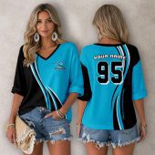 NRL Cronulla-Sutherland Sharks Personalized Long Sleeves V-neck Shirt v5