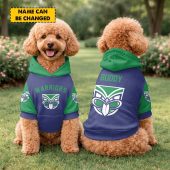 Custom Name NRL New Zealand Warriors PET Hoodie v1