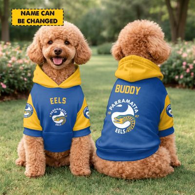 Custom Name NRL Parramatta Eels PET Hoodie v1