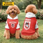 Custom Name NRL St. George Illawarra Dragons PET Hoodie v1