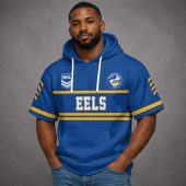 Custom Name NRL Parramatta Eels Short Sleeves Hoodie v1