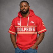 Custom Name NRL Dolphins Short Sleeves Hoodie v1