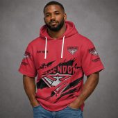 Essendon Bombers AFL Custom name Short Sleeves Hoodie v1
