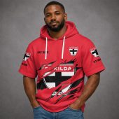 St Kilda Saints AFL Custom name Short Sleeves Hoodie v1