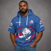 Western Bulldogs AFL Custom name Short Sleeves Hoodie v1