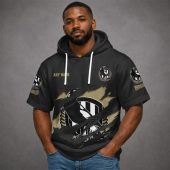 Collingwood Magpies AFL Custom name Short Sleeves Hoodie v1