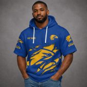 West Coast Eagles AFL Custom name Short Sleeves Hoodie v1