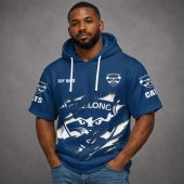Geelong Cats AFL Custom name Short Sleeves Hoodie v1