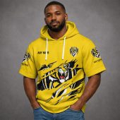 Richmond Tigers AFL Custom name Short Sleeves Hoodie v1