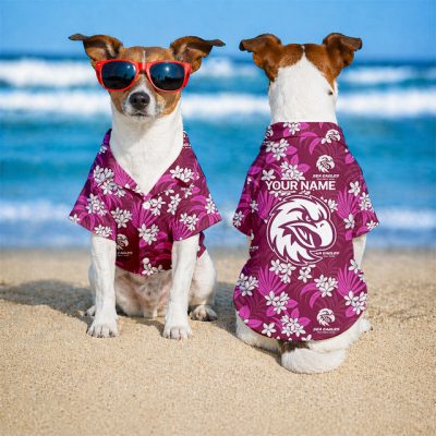 Personalized NRL Manly Warringah Sea Eagles PET Hawaiian Shirt