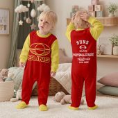 Gold Coast Suns AFL Custom Name Children's Romper v2
