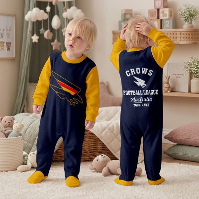 Adelaide Crows AFL Custom Name Children's Romper v2