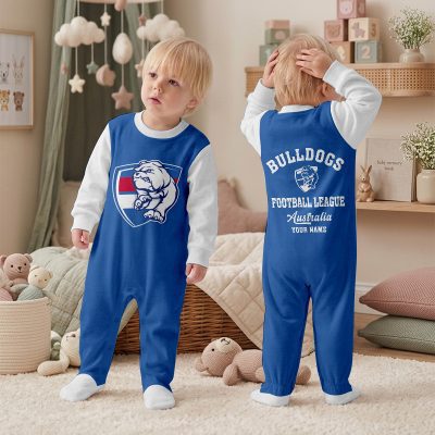 Western Bulldogs AFL Custom Name Children's Romper v2