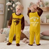 Hawthorn Hawks AFL Custom Name Children's Romper v2
