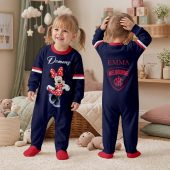 Melbourne Demons AFL MK Mouse Custom Name Children's Romper