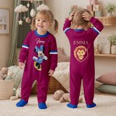 Brisbane Lions AFL MK Mouse Custom Name Children's Romper
