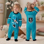 Port Adelaide Power AFL MK Mouse Custom Name Children's Romper