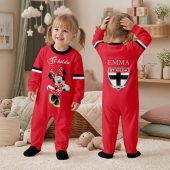 St Kilda Saints AFL MK Mouse Custom Name Children's Romper