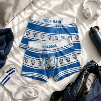 Custom Name NRL Canterbury-Bankstown Bulldogs Men boxer briefs v1