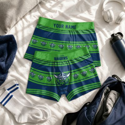 Custom Name NRL Canberra Raiders Men boxer briefs v1