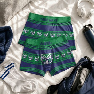 Custom Name NRL New Zealand Warriors Men boxer briefs v1