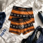 Custom Name NRL Wests Tigers Men boxer briefs v1